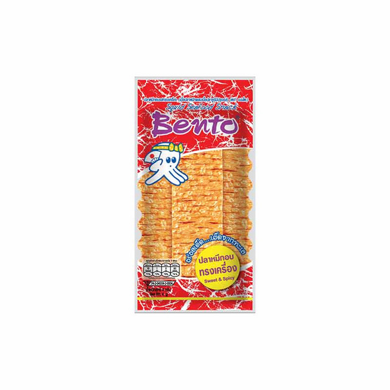 เบนโตะ ปลาหมึกอบ รสทรงเครื่อง 4 กรัม (แพ็ก 24 ชิ้น)