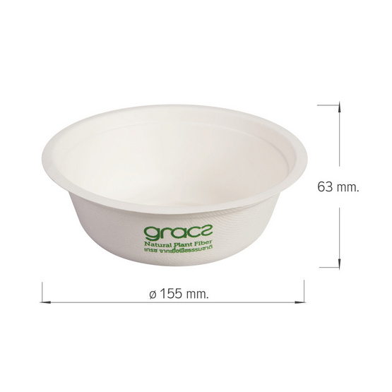 เกรซคลาสสิคชาม 600 มล. แพ็ก 6 ห่อ (ห่อละ 10 ใบ)