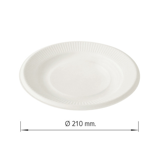 เกรซคลาสสิคจาน 8 นิ้ว ห่อละ 10 ใบ (แพ็ก 6 ห่อ)