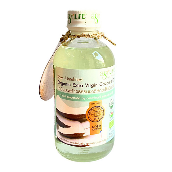 อะกริไลฟ์ น้ำมันมะพร้าวธรรมชาติ 100% (สกัดเย็น) 120 มล.