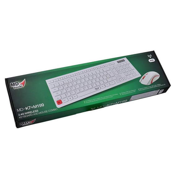 MD-TECH Wireless Combo Set Keyboard & Mouse RF-K7+M199