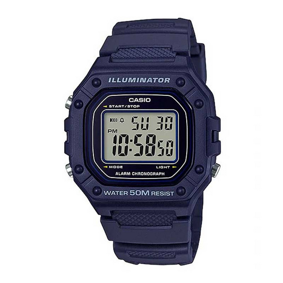 Casio นาฬิกาข้อมือ รุ่น W-218H-2AVDF