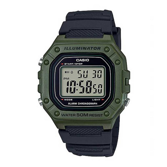 Casio นาฬิกาข้อมือ รุ่น W-218H-3AVDF