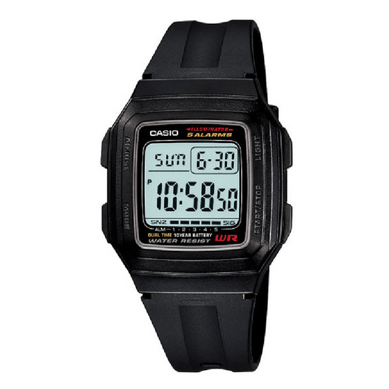 Casio นาฬิกาข้อมือ รุ่น F-201WA-1A