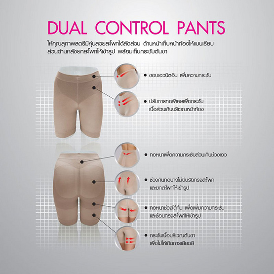 CARA กางเกงยกสะโพก รุ่น CGN-L001