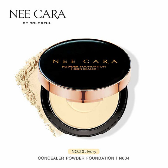 NEE CARA แป้งผสมรองพื้น SOFT LIGHT & COLORFUL POWDER CAKE 15g