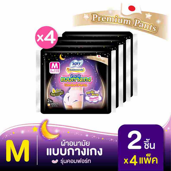 โซฟี ไนท์ ผ้าอนามัยแบบกางเกง M (ห่อละ 2 ชิ้น)