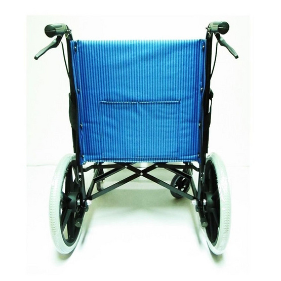 Abloom Transport Wheelchair รถเข็น ผู้ป่วย วีลแชร์ อลูมิเนียม รุ่น AB0203 - Blue