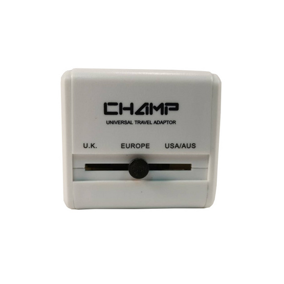 Champ ปลั๊กนอก 1 ทาง + 2USB ขาพับได้ รุ่น CH-995-2USB