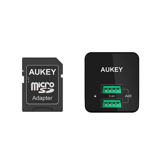 Aukey หัวชาร์จ 12W 2 Port Usb รุ่น U32