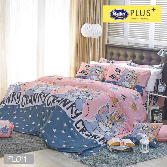 Satin Plus ชุดผ้าปูที่นอน Tom & Jerry PL011