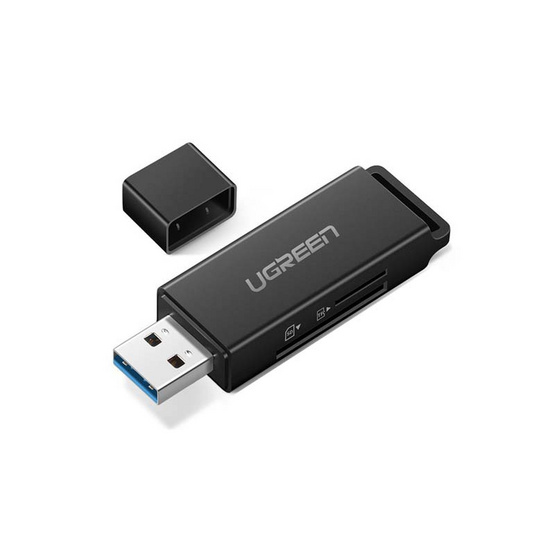 UGREEN รุ่น 40752 การ์ดรีดเดอร์พกพา USB 3.0 to TF+SD