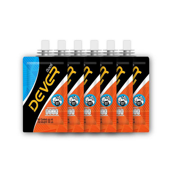 DEVER Energy gel เครื่องดื่มแบบเจล รสผลไม้รวม 100 มล. แพ็ค 6 ซอง แถม รสผลไม้รวม 100 มล. 1 ซอง