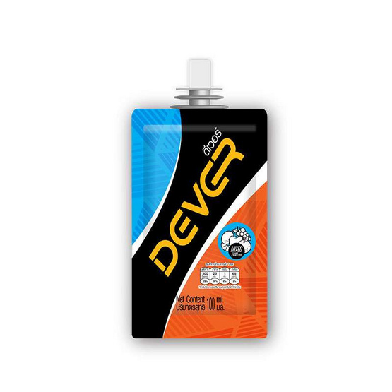 DEVER Energy gel เครื่องดื่มแบบเจล รสผลไม้รวม 100 มล. แพ็ค 6 ซอง แถม รสผลไม้รวม 100 มล. 1 ซอง