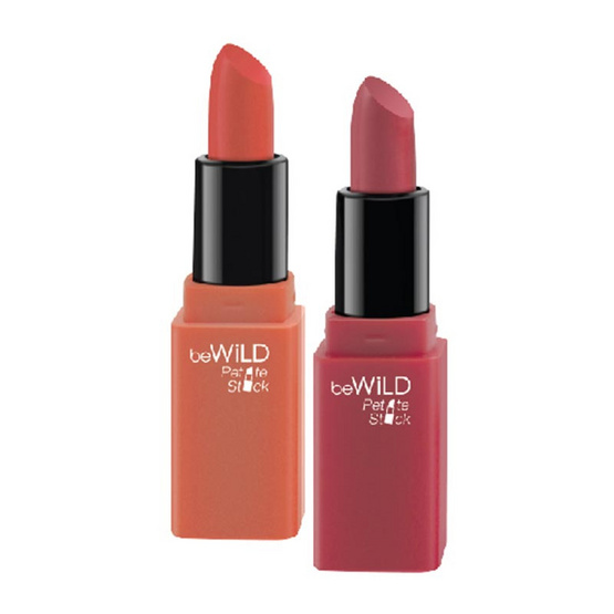 beWiLD ลิปสติก Petite Stick #07 Peachy Nude + #08 Macaron 2 กรัม x 2 แท่ง beWiLD ลิปสติก Petite Stick #07 Peachy Nude + #08 Macaron 2 กรัม x 2 แท่ง