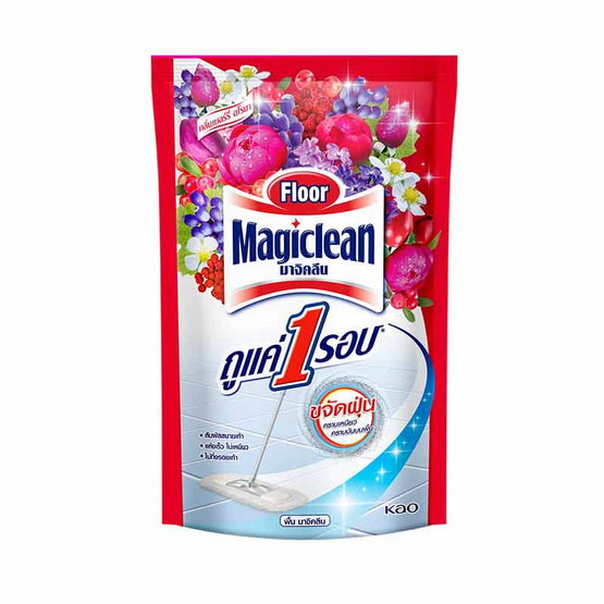 มาจิคลีน น้ำยาถูพื้นกลิ่นเบอรี่อโรมา 750 มล. (แพ็ก 3 ชิ้น)