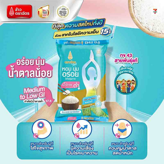 ฉัตรไลท์ ข้าวกข43 5 กิโลกรัม ฉัตรไลท์ ข้าวกข43 5 กิโลกรัม