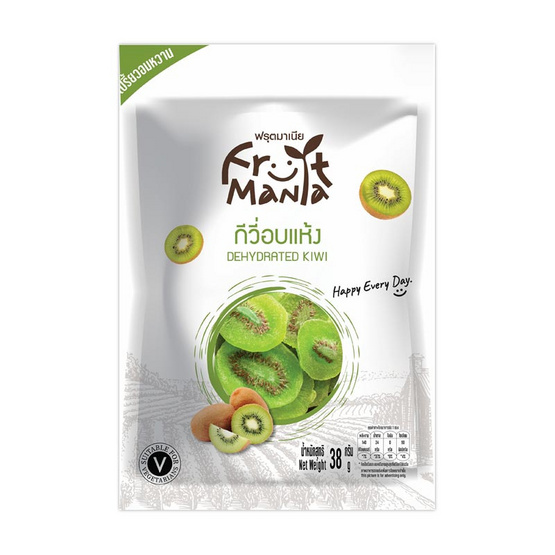 ฟรุตมาเนีย กีวี่อบแห้ง 38 กรัม (แพ็ก 6 ชิ้น)