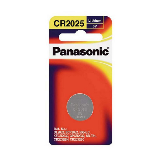 Panasonic ถ่านเม็ดกระดุม CR-2025 (แพ็ก 5 ชิ้น)