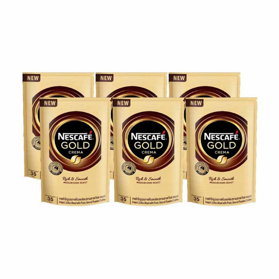 เนสกาแฟโกลด์เครมมา 35 กรัม (แพ็ก 6 ชิ้น) เนสกาแฟโกลด์เครมมา 35 กรัม (แพ็ก 6 ชิ้น)