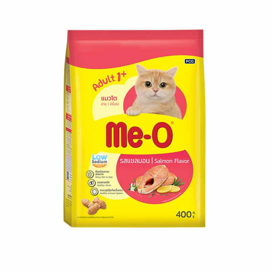 มีโอ อาหารแมวโต รสปลาแซลมอน 400 ก.(1 แพ็ก 3 ชิ้น)