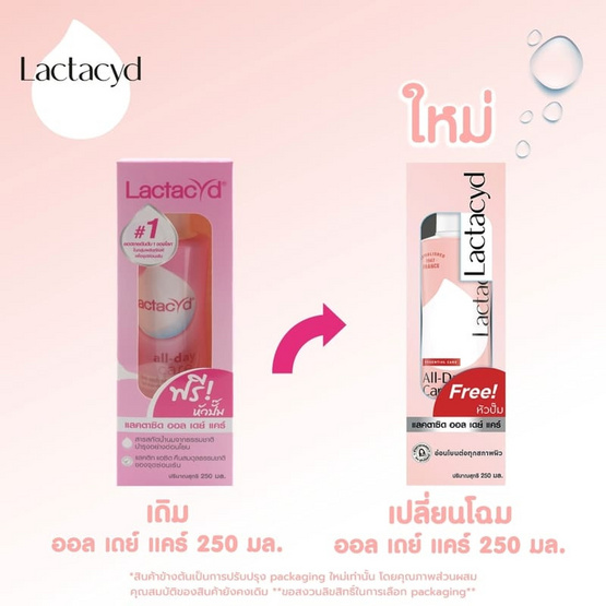 แลคตาซิด ผลิตภัณฑ์ทำความสะอาดจุดซ่อนเร้น สูตรออลเดย์ แคร์ 250 มล.