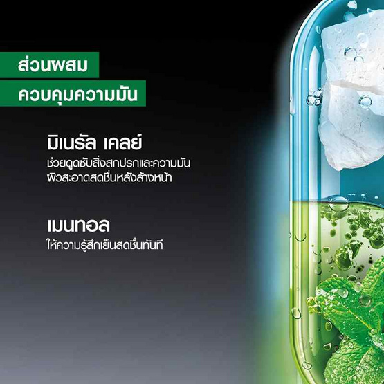 การ์นิเย่ เมน ออยล์ คอนโทรล รีเฟรชชิ่ง โฟม 100 มล.
