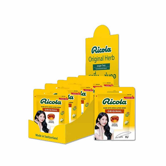 ริโคลา ลูกอมชูการ์ฟรี ออริจินอล 15 กรัม (แพ็ก 15 ถุง)