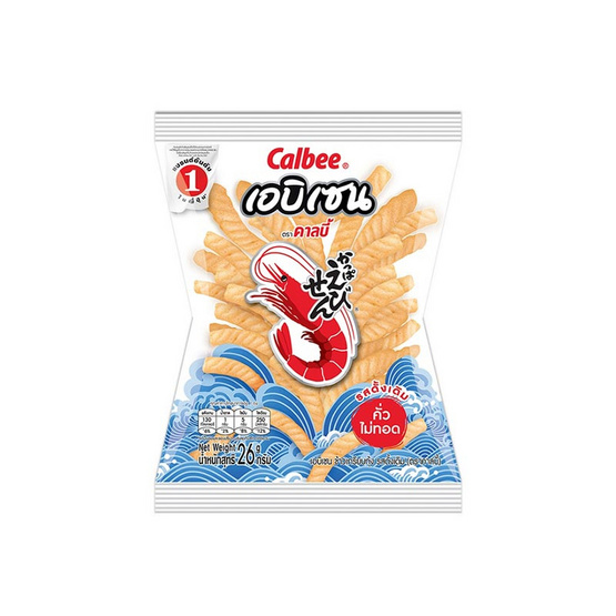 คาลบี้ เอบิเซน ข้าวเกรียบกุ้ง รสดั้งเดิม 26 กรัม (ยกลัง 30 ซอง)