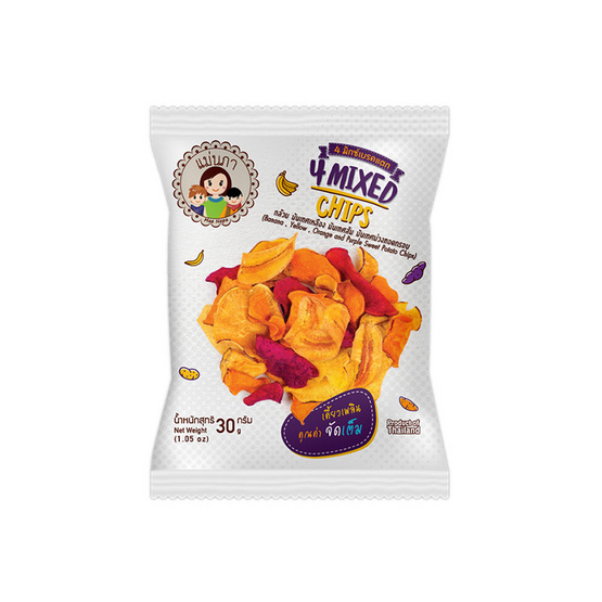 แม่นภา 4 มิกซ์เบรคแตก 30 กรัม (แพ็ก 6 ชิ้น)