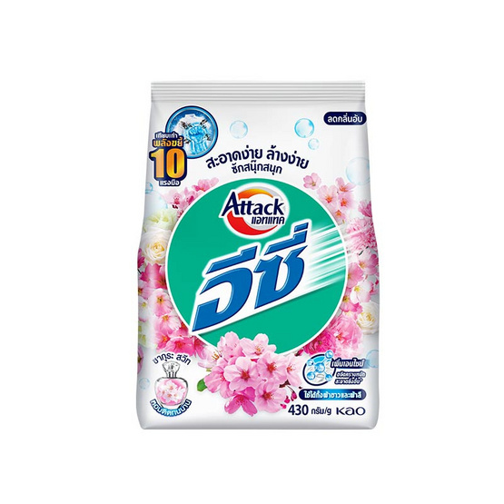 แอทแทค ผงซักฟอกอีซี่ซากุระสวีท 430 ก. (1 แพ็ก 3 ชิ้น)