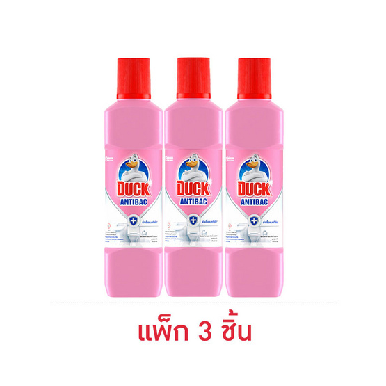 เป็ด พิ้งค์ฟลอรัล น้ำยาล้างห้อง ชมพู 450 มล. (แพ็ก 3 ชิ้น)