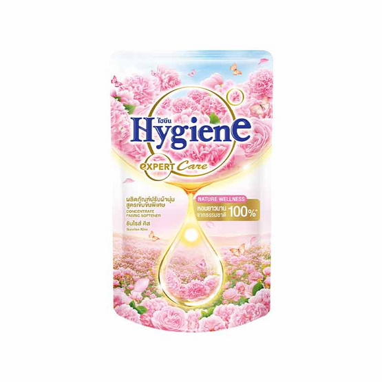 ไฮยีน ปรับผ้านุ่ม เนเจอร์ซันไรส์คิส สีชมพู 300 มล. (1 แพ็ก 3 ชิ้น)