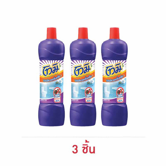 โทมิ น้ำยาล้างห้องน้ำ สีม่วง 850 มล. (แพ็ก 3 ชิ้น)