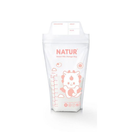 NATUR ถุงเก็บน้ำนมแม่ 8oz แพ็ก 20 ถุง