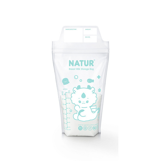 NATUR ถุงเก็บน้ำนมแม่ 8oz แพ็ก 20 ถุง