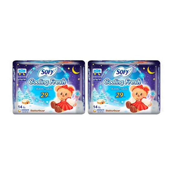 โซฟี คูลลิ่งเฟรชไนท์สลิม 29ซม. (ห่อละ 14 ชิ้น)