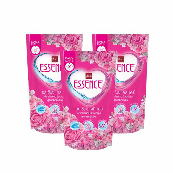 เอสเซ้นส์ ปรับผ้านุ่มยูวี สูตรลดกลิ่นอับ สีชมพู กลิ่น ฟลอรัล 600 มล. (แพ็ก 3 ชิ้น) เอสเซ้นส์ ปรับผ้านุ่มยูวี สูตรลดกลิ่นอับ สีชมพู กลิ่น ฟลอรัล 600 มล. (แพ็ก 3 ชิ้น)
