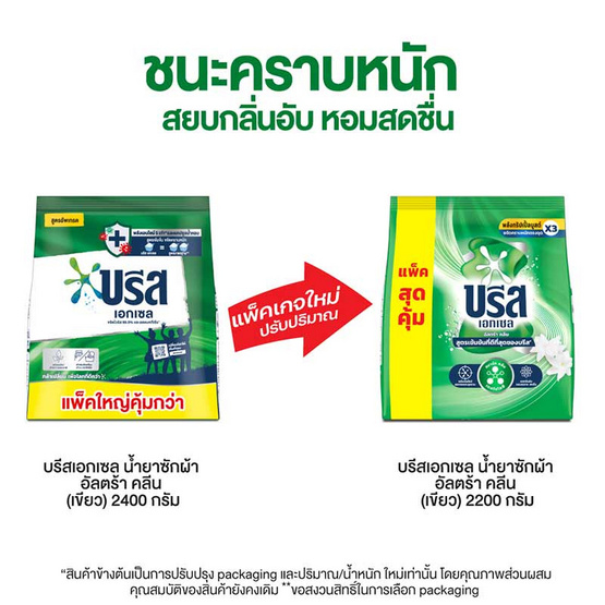 บรีสเอกเซล ผงซักฟอก 2200 กรัม