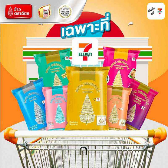 ฉัตร ข้าวขาวหอมมะลิใหม่ 100% 200 กรัม (แพ็ก 5 ถุง) ฉัตร ข้าวขาวหอมมะลิใหม่ 100% 200 กรัม (แพ็ก 5 ถุง)