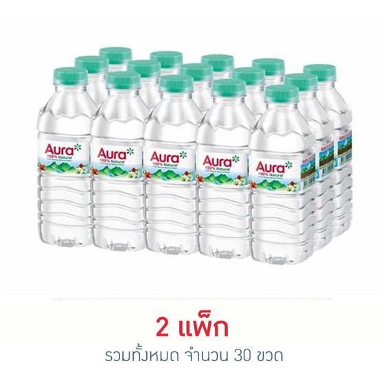 น้ำแร่ออรา 330 มล. (แพ็ก 15 ขวด)