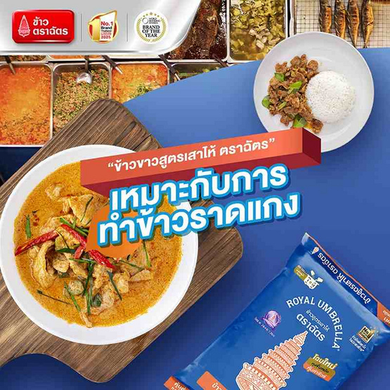 ฉัตร ข้าวสูตรเสาไห้ 1 กิโลกรัม (ยกลัง 6 ชิ้น) ฉัตร ข้าวสูตรเสาไห้ 1 กิโลกรัม (ยกลัง 6 ชิ้น)