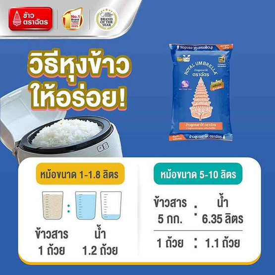 ฉัตร ข้าวสูตรเสาไห้ 1 กิโลกรัม (ยกลัง 6 ชิ้น) ฉัตร ข้าวสูตรเสาไห้ 1 กิโลกรัม (ยกลัง 6 ชิ้น)