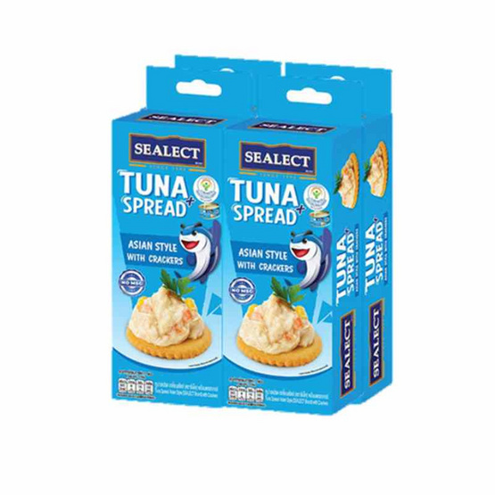 ซีเล็ค ทูน่าสเปรด+แครกเกอร์ เอเชี่ยนสไตล์ 75 กรัม (แพ็ก 4 ชิ้น)