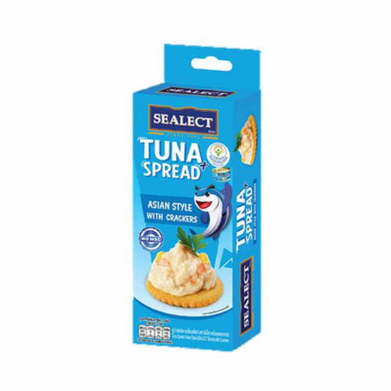 ซีเล็ค ทูน่าสเปรด+แครกเกอร์ เอเชี่ยนสไตล์ 75 กรัม (แพ็ก 4 ชิ้น)
