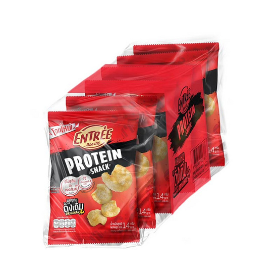 อองเทร่ แคบหมู รสดั้งเดิม 14 กรัม (แพ็ก 6 ชิ้น)