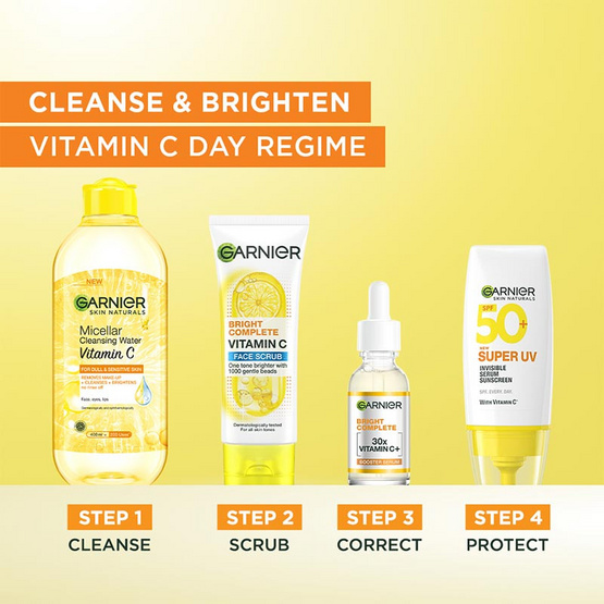 การ์นิเย่ ไบรท์ คอมพลีท วิตามินซี เฟส สครับ 100 มล.