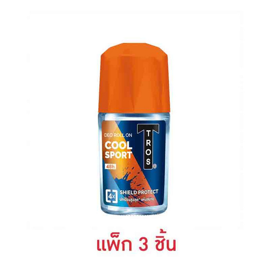 ทรอส โรลออน คูลสปอร์ต(ส้ม) 25 มล. (แพ็ก 3 ชิ้น)