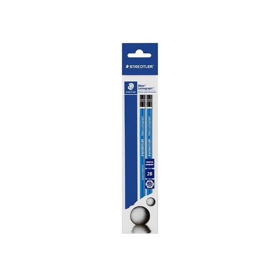 STAEDTLER ดินสอเขียนแบบ 2B Lumograph แพ็กคู่ (6 แพ็ก 12 แท่ง)