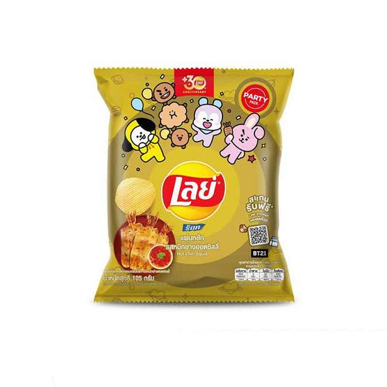 เลย์ร็อค รสหมึกย่างฮอตชิลลี่ 105 กรัม เลย์ร็อค รสหมึกย่างฮอตชิลลี่ 105 กรัม